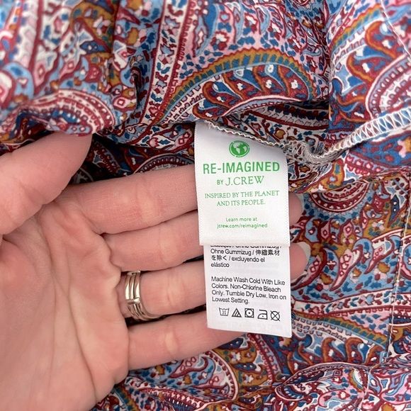 J.Crew Puff-sleeve smocked top in Liberty® Tropical Prince print size S - Picture 6 of 10